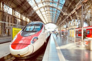 frankfurt am main germany, high speed, station, express train, to travel, transport, train, platform, railway tracks, central station, architecture, hall