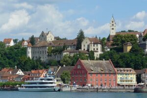 Meersburg village meersburg, lake constance, summer, nature, panorama